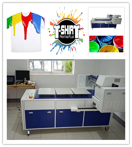CMYK DTG Printer Mesin Cetak Pakaian Tanpa Bau Lingkungan Perlindungan 0