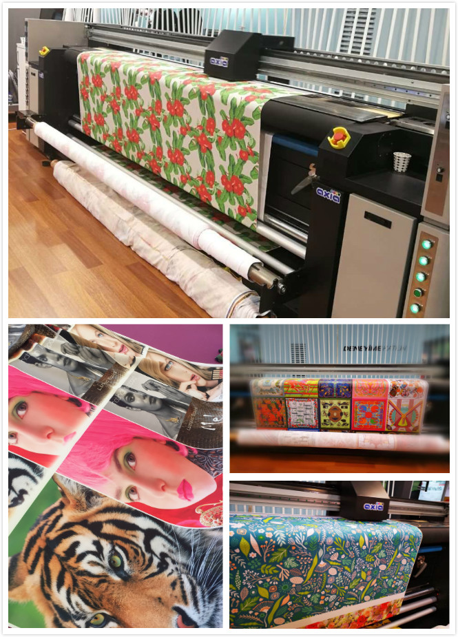 Kontrol Komputer Mesin Digital Printing Fabric Flags Printers Printers Continous Ink Supply 0