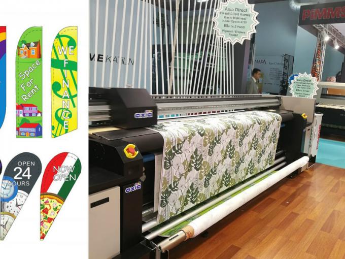 Sistem pencetakan tekstil format besar resolusi tinggi SAER / printer bendera 0
