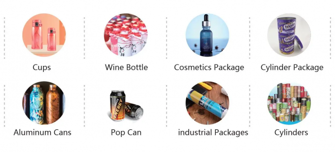 Digital Cylindrical Inkjet Printer Rotary Plastic Bottle Drinkware Mesin Pencetakan UV Otomatis 1
