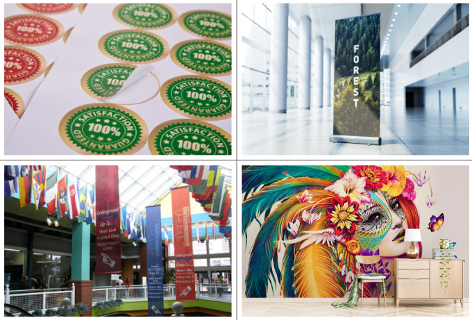 Industri 1,8m UV Hybrid Roll To Roll Flatbed Printer Dengan Resolusi Tinggi 1