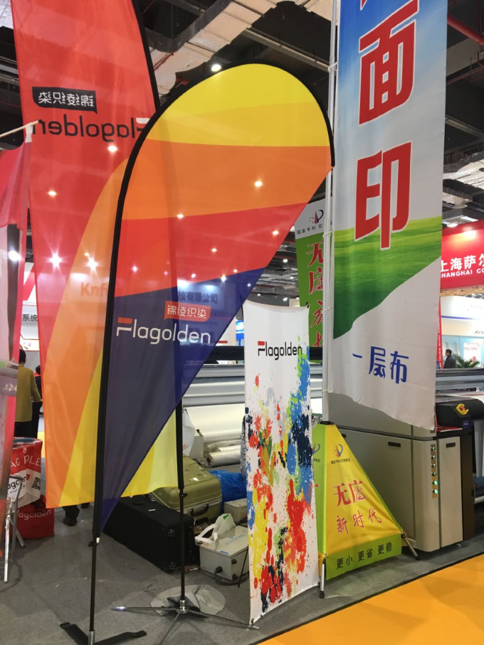 3.2m Custom Print Cotton High Speed Fabric Flag Printing Machine for Teardrop Flags dengan kepala cetak 8piece I3200A1 1