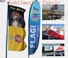 110g / sqm Dye Sublimasi Rajutan Kain Polyester Untuk Digital Printing Banner