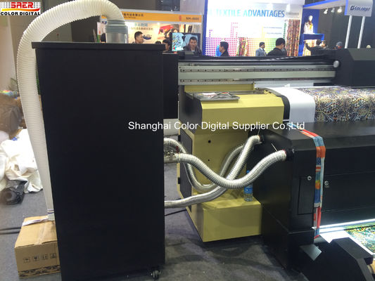 Layanan Pencetakan Tekstil Outdoor Langsung Pop Up Printer Dengan Empat Kepala Cetak Epson