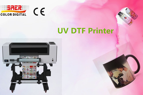 Mesin Cetak Inkjet UV A3 Pabrik SAER Printer Varnish UV DTF