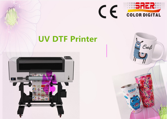 UV DTF printer set penuh AB film otomatis A3 UV flatbed varnish printer