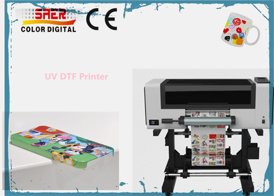 30cm UV DTF Printer Dengan Laminator 2 In 1 Roll To Roll UV DTF Crystal Logo Printer