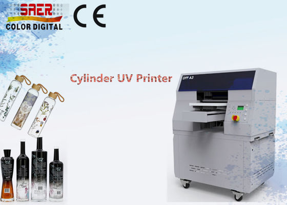 Digital Cylindrical Inkjet Printer Rotary Plastic Bottle Drinkware Mesin Pencetakan UV Otomatis