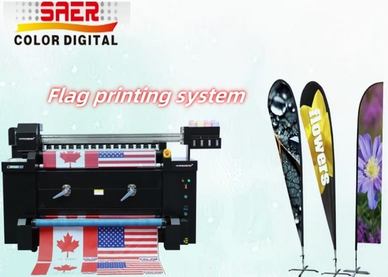 Printer Sublimasi Bendera Untuk Kain Tenun Polyester, Kain Satin, Kain Stretch