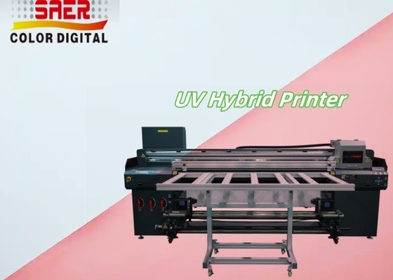 Pabrik Jual Otomatis UV Hybrid Flatbed Printer Flatbed dan Roll to Roll