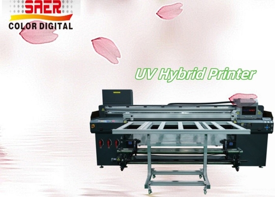 Produsen Mesin Printer UV Format Besar Led UV Hybrid Printer Roll To Roll Flatbed Printer Untuk Bahan Teguh & Fleksibel