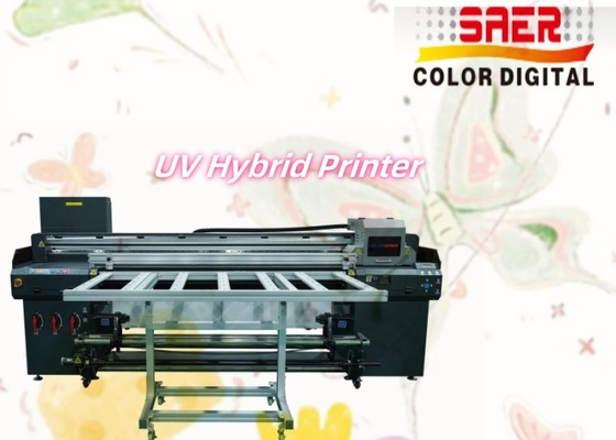1.8m Hybrid Roll To Roll Dan Flatbed UV Printer Pabrik Langsung Besar UVHybrid Printer