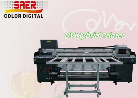 Roll to Roll & Flatbed Digital UV Hybrid Printer Printer Flatbed UV 1,8m