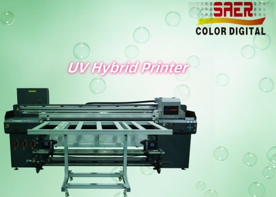 Poster Iklan Elektronik Dekorasi Bahan Kerajinan Roll to Roll Eco Solvent Flatbed Printing UV Hybrid Printer