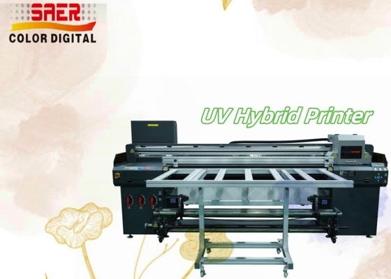 Printer Flatbed & Roll Ultraviolet Format Besar Printer Inkjet Multifungsi