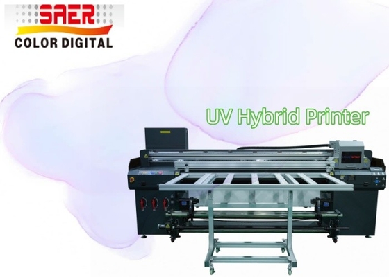Shanghai pemasok roll to roll dan flatbed printer hibrida UV mesin pencetakan digital indoor & outdoor