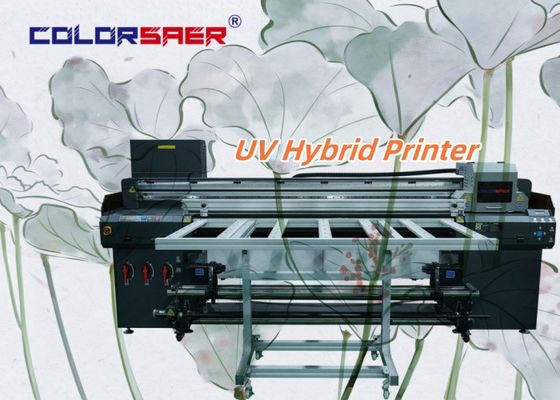 6 kaki flatbed dan roll untuk roll printer hibrida UV poster spanduk stiker film langit-langit format besar plotter