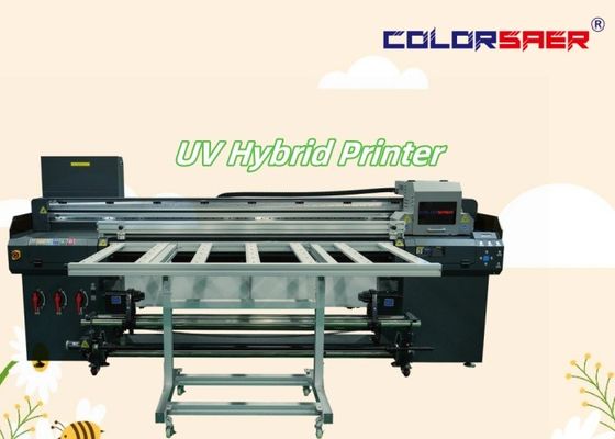 6 Feet Digital UV Plotter Flatbed & Roll To Roll UV Hybrid Printer dengan Maintop atau ONYX Software