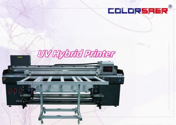 Kapasitas Tinggi Wide Format Multifunction Inkjet Flatbed dan Roll untuk roll UV Hybrid Printer