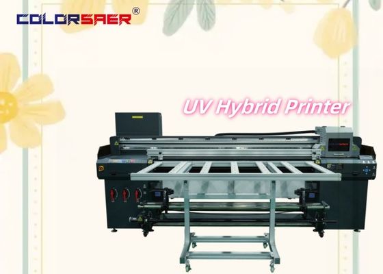 Shanghai Factory Direct Sale 2400 dpi UV Plotter Flatbed dan Roll untuk roll printer hibrida UV