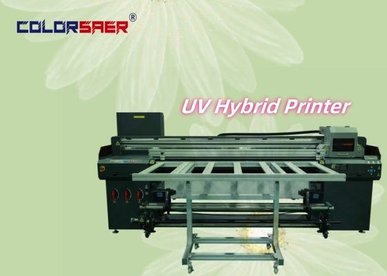 Desain Baru 1,8m 6ft Roll to Roll dan Flatbed UV Printer untuk bahan yang berbeda