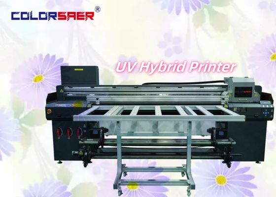 High Speed Automatic Flatbed and Roll to Roll UV Hybrid Ploter untuk Pembuatan Tanda Kreatif