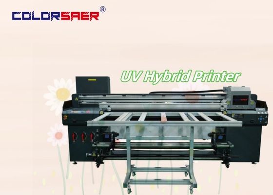 Color SAER 6 Feet Wide Format UV Inkjet Printer Roll to Roll dan Flatbed UV Hybrid Printer