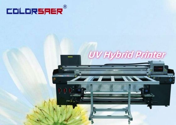 China Pabrik Kualitas Baik Mesin Pencetakan UV Flatbed Dan Roll Untuk Roll UV Hybrid Printer