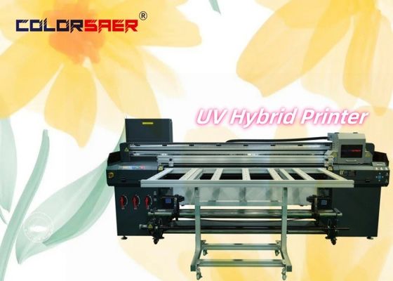 Pabrik Supply UV Hybrid Printer Roll to Roll & Flatbed UV Plotter untuk Banner Vinyl Kayu Kaca Kulit Pencetakan