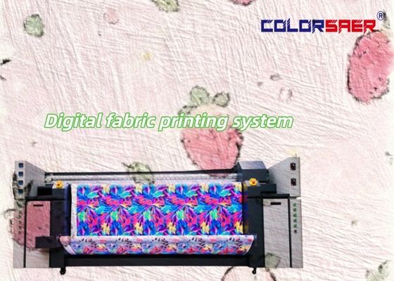 Mesin Cetak Tekstil Format Besar Dengan Unit Fiksasi Pemanas Plotter All-in-one Printer Digital Multi Warna Kecepatan Tinggi
