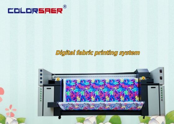 Plotter Tekstil Multifungsi Kualitas Tinggi SAER 4 warna atau 8 warna dengan sistem set lengkap pemanas dengan tinta pigmen atau tinta sublimasi