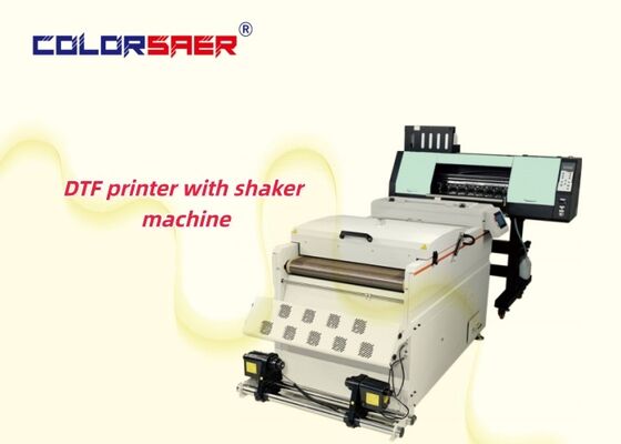 Printer DTF SAER 60CM Ukuran A1 Dengan Mesin Pengocok Bubuk Bersama
