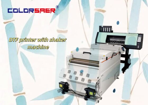 Harga pabrik SAER 24 inci besar format DTF printer dengan powder shaker semua dalam satu mchine cetak langsung pada film PET
