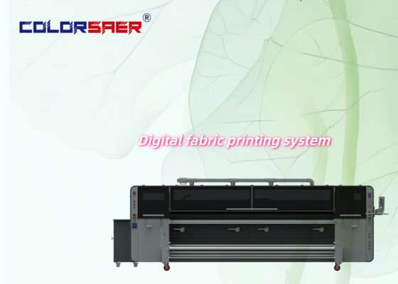 3.2m Ukuran Besar Plotter Kain dengan Kepala Cetak KJ4B-QL Industri Printer Tekstil Multi-warna untuk Poliester & Katun