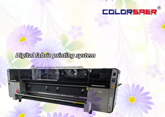 SAER I3200 Kepala Cetak CMYK 4 Warna & CMYKGRBK 8 Warna Mesin Cetak Tekstil 3,2m untuk Polyester & Bahan Katun