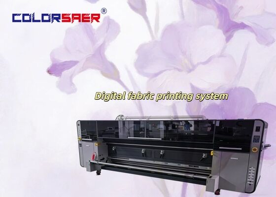 Mesin Cetak Digital Format Besar 2m/ 2.3m/3.2m Printer Inkjet Tekstil dengan Sistem Unit Pemanas untuk Kain