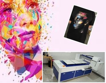 A3 Langsung Ke Cotton 8 Warna Tee Shirt Mesin Cetak Dtg Printer Garmen