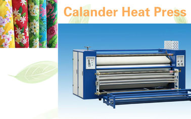Mesin Calender Tekstil Flatbed Mesin Press Panas Dengan Berat 1800 Kg