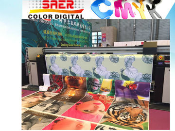Pra Pemanasan 360dpi 6500W Roll To Roll Flag Printer