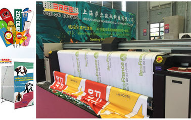 Plotter Mesin Cetak Bendera Digital Otomatis CMYK Dengan Epson PrintHead