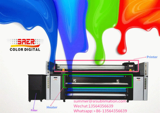 Mesin Cetak Tekstil Inkjet Poliester 3.2m Untuk Penutup Meja