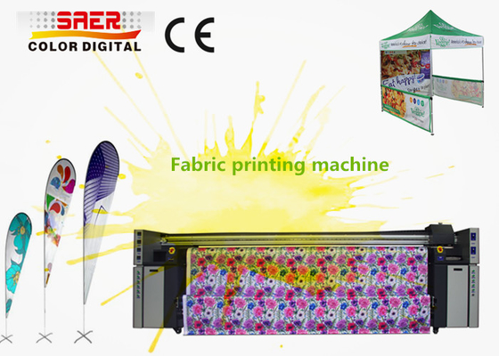 1800DPI Sublimasi Digital Fabric Printing Machine Teknologi Piezo