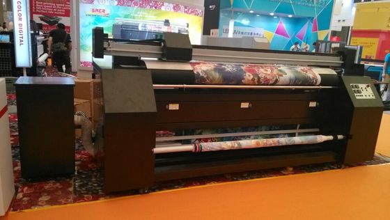 Bendera Tirai langsung mesin cetak kain Pritning dengan Dye Sublimation Ink