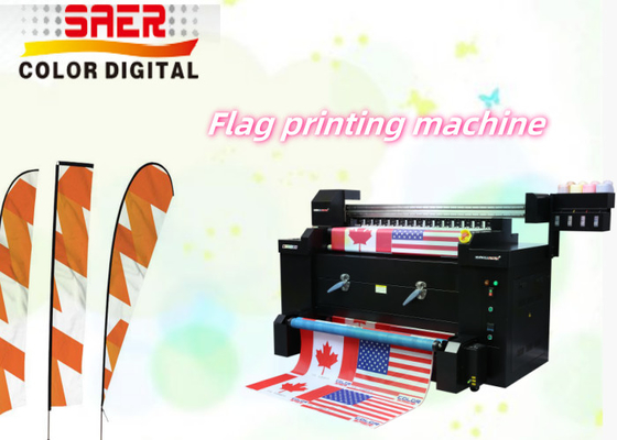 Textile Printer Textile Ink With Double Print Head High Speed Flag Printer