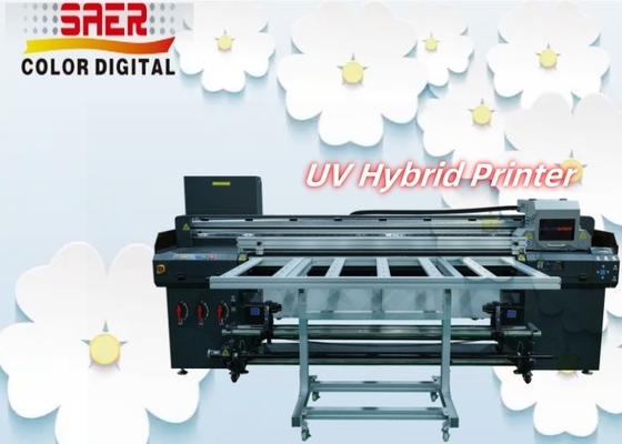 Digital Automatic UV Printer Roll to Roll And Flatbed Hybrid UV Printing Machine