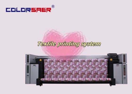 3.2m Custom Print Cotton High Speed Fabric Flag Printing Machine For Teardrop Flags With 8pieces I3200A1 Print Head