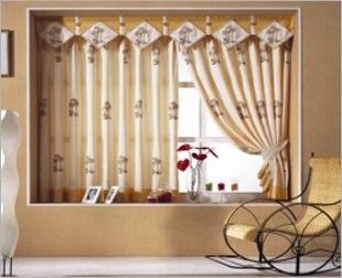 Kain Polyester Digital Printing Satin Putih Untuk Membuat Tirai