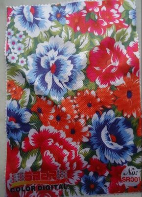 100% Coated Polyester Digital Printing Fabric Untuk Membuat Taplak Meja