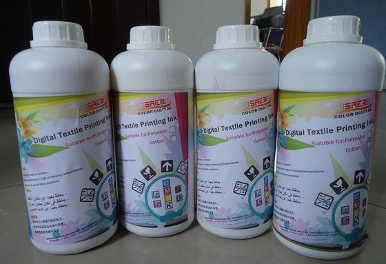 CMYK Color Direct DX5 Textile Sublimation Ink Untuk Pembuatan Bendera