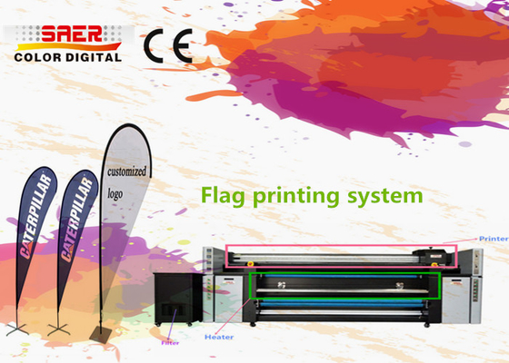 Mesin Cetak Tekstil Inkjet DPI Tinggi Dengan 4 Potongan Kepala